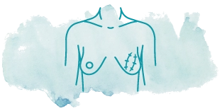 Breast scar icons